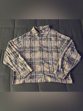 Rebel Denim Rhinestone Flannel